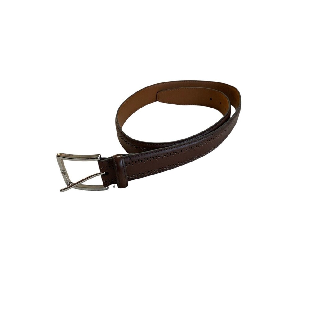 Broletto Belt Size 34 Brown Circle Pattern